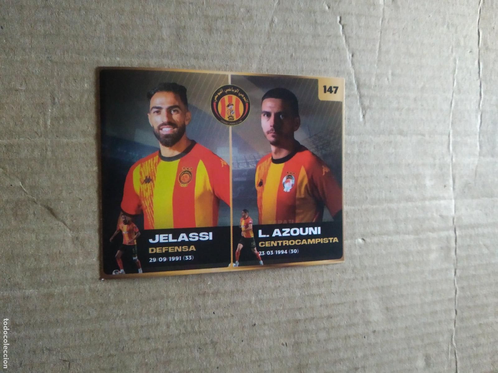 Figurine di Calcio: 147 JELASSI L AZOUNI ESPERANCE TUNIS CROMO FUTBOL MUNDIAL DE CLUBES 2025 COLECCIONES GEMMA DOS REYES