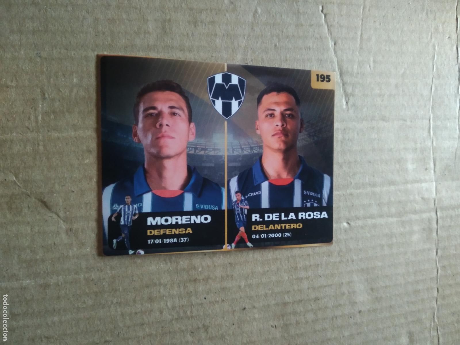 Fu&szlig;ball-Sticker: 195 MORENO R. DE LA ROSA MONTERREY CROMO FUTBOL MUNDIAL DE CLUBES 2025 COLECCIONES GEMMA DOS REYES