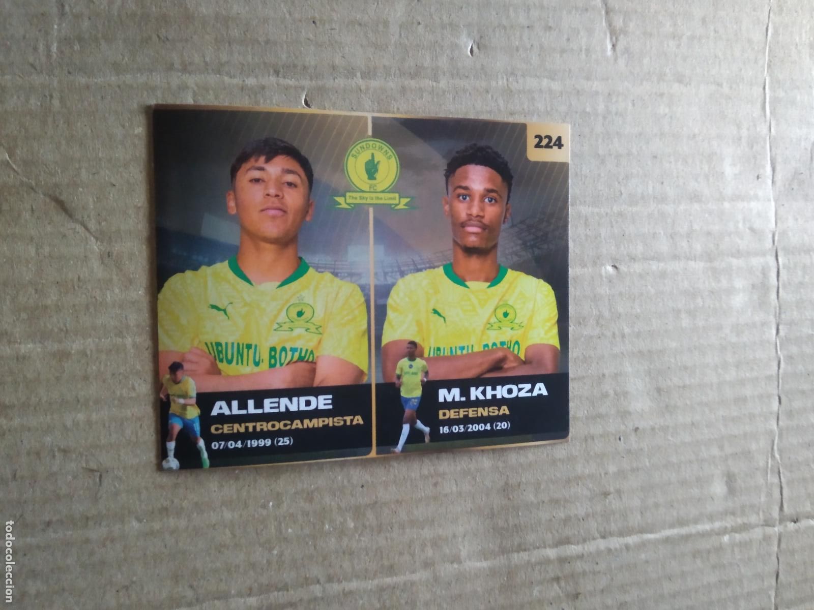 Cromos de Futebol: 224 ALLENDE M. KHOZA SUNDOWNS CROMO FUTBOL MUNDIAL DE CLUBES 2025 COLECCIONES GEMMA DOS REYES