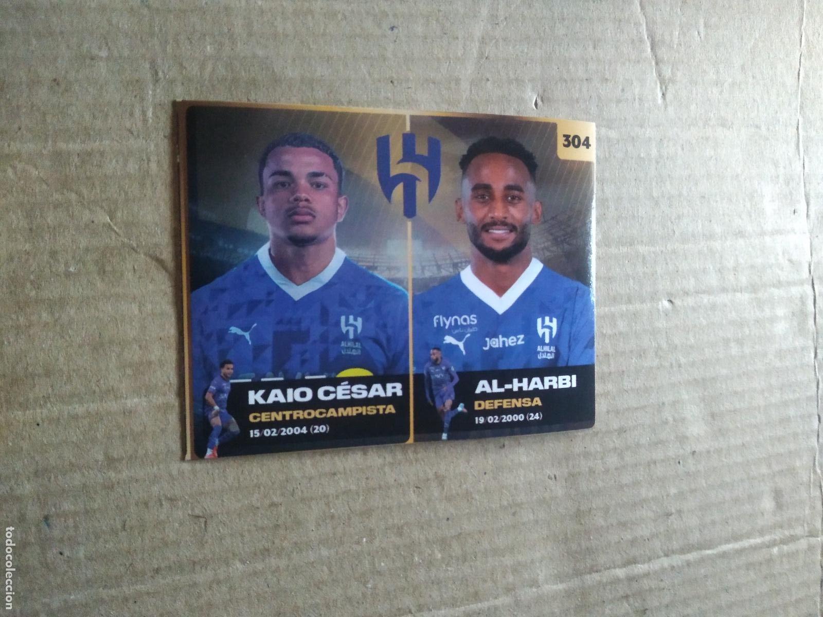 Cromos de F&uacute;tbol: 304 KAIO CESAR AL-HARBI AL-HILAL CROMO FUTBOL MUNDIAL DE CLUBES 2025 COLECCIONES GEMMA DOS REYES