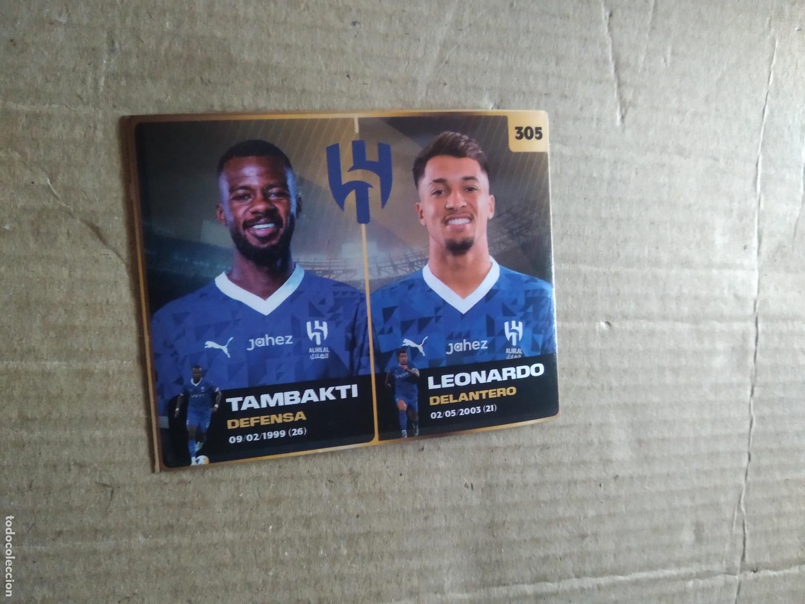 Cromos de F&uacute;tbol: 305 TAMBAKTI LEONARDO AL-HILAL CROMO FUTBOL MUNDIAL DE CLUBES 2025 COLECCIONES GEMMA DOS REYES