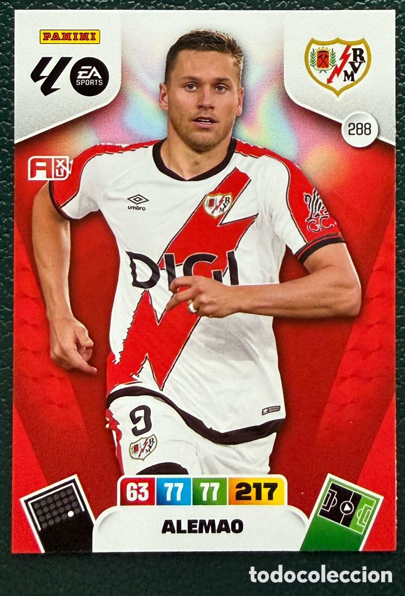 Cromos de F&uacute;tbol: 288 ALEMAO RAYO VALLECANO FICHAS ALBUM ADRENALYN XL 2025 2026 25 26