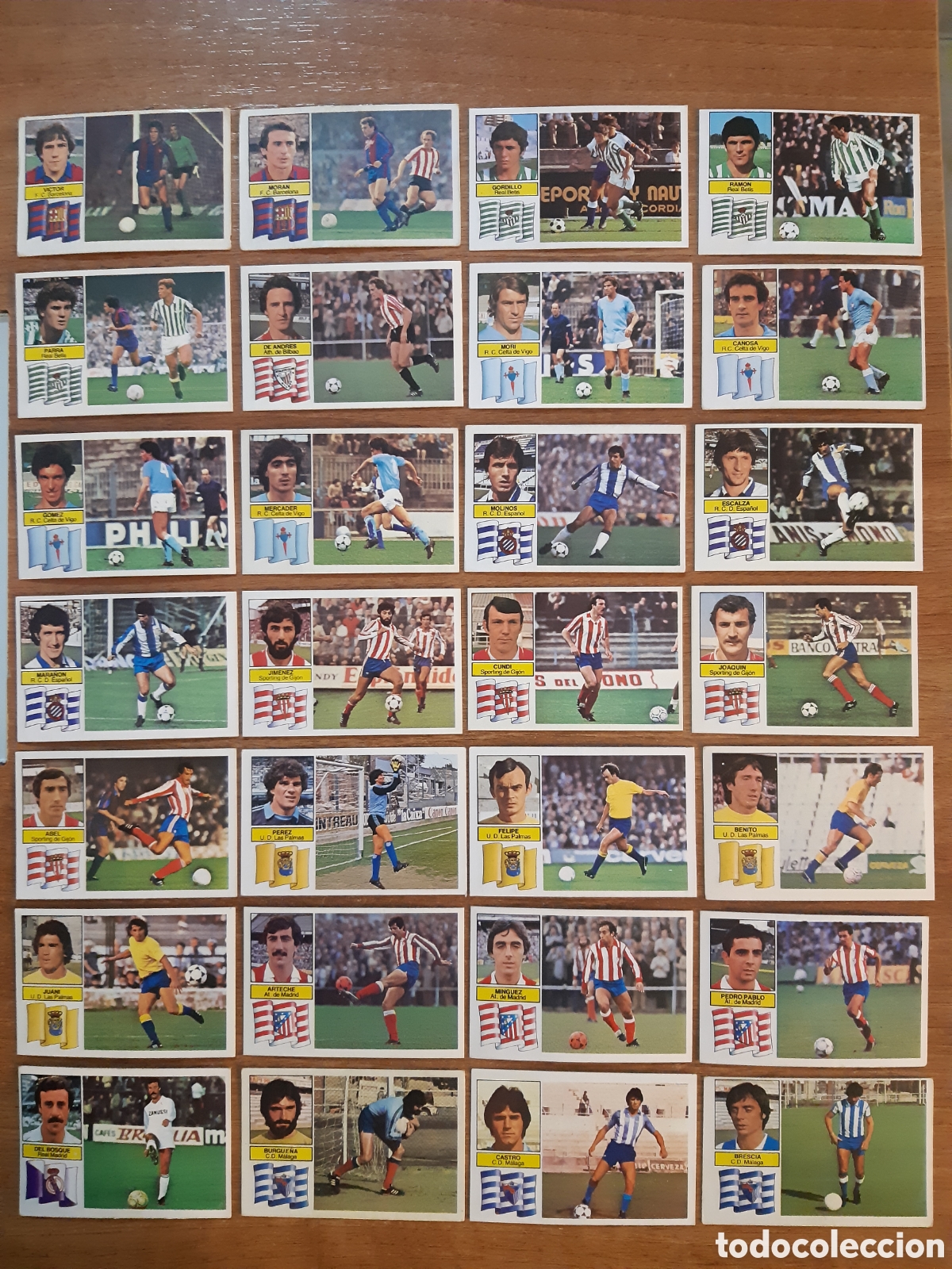 Fu&szlig;ball-Sticker: LOTE 62 CROMOS DIFERENTES LIGA 82-83 ESTE. NUNCA PEGADOS, SIN PEGAR