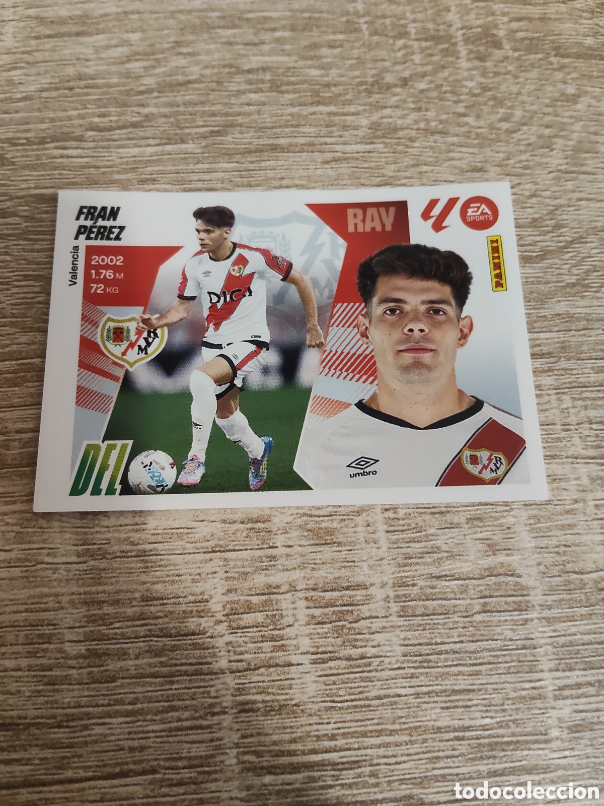 Cromos de F&uacute;tbol: Fran P&eacute;rez coloca Rayo Vallecano liga 2025 2026 25 26 ediciones este