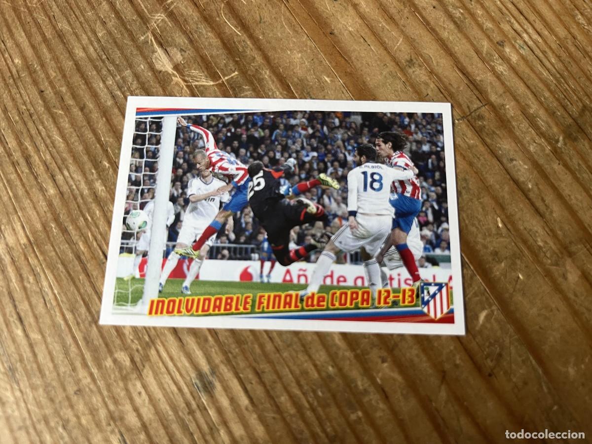 Fu&szlig;ball-Sticker: CROMO SIN PEGAR NUNCA PEGADO COLECCION OFICIAL ATLETICO MADRID 2013 2014 GOL MIRANDA FINAL COPA 183