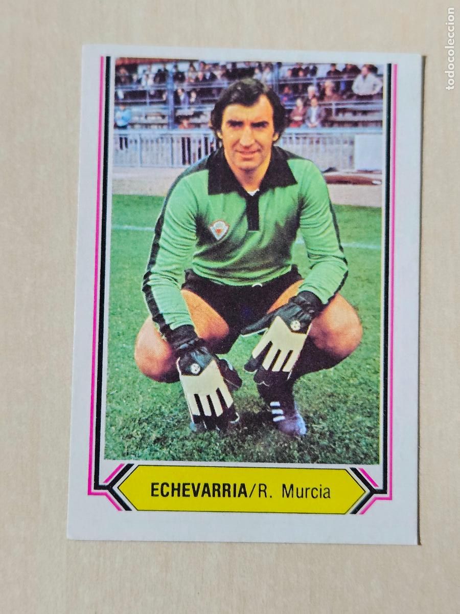 Figurine di Calcio: CROMO FUTBOL - ECHEVERRIA - LIGA ESTE 80- 81 - NUEVO SIN PEGAR - REAL MURCIA