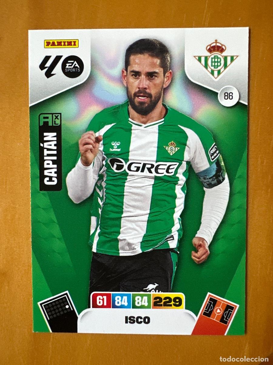 Cromos de F&uacute;tbol: 86 Isco Alarc&oacute;n, Capit&aacute;n, Real Betis, Panini Adrenalyn XL La Liga 2025 2026 25 26