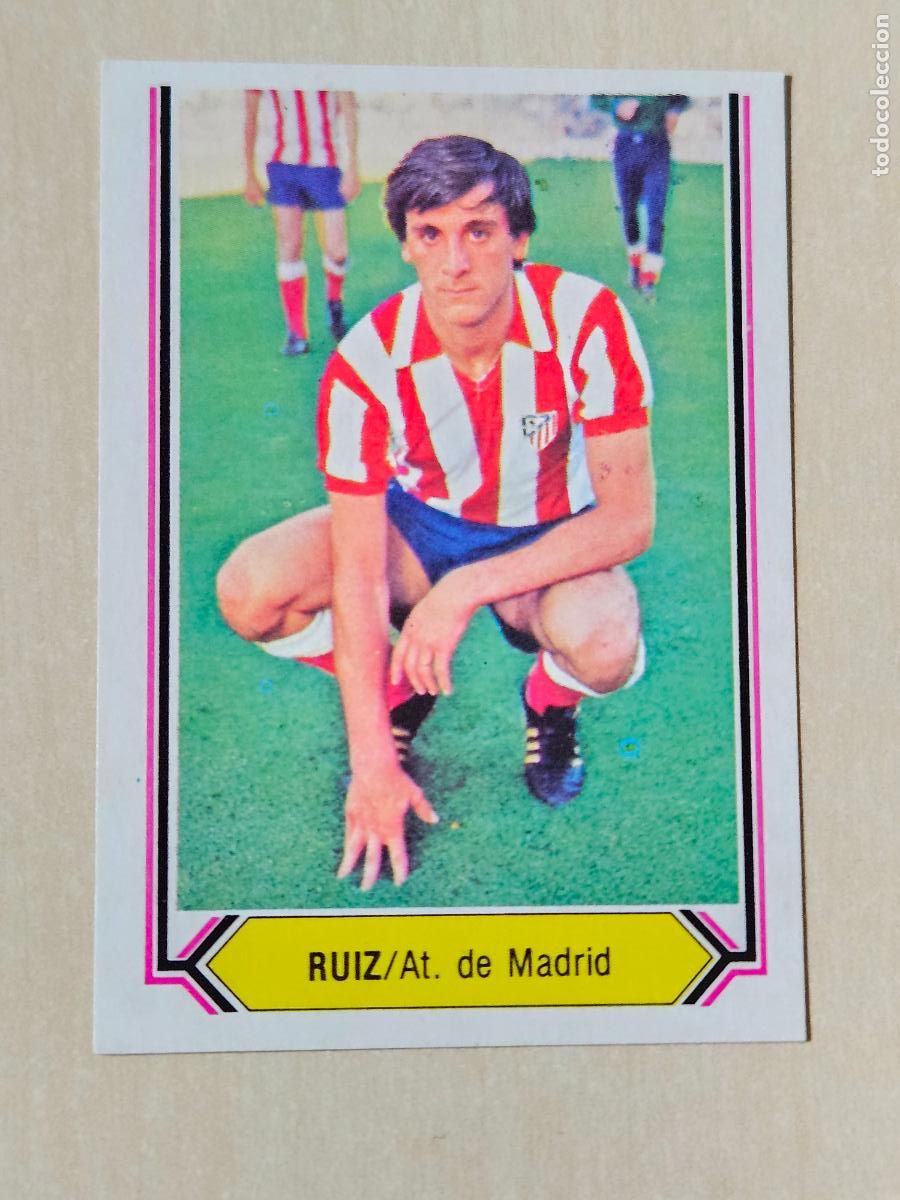 Figurine di Calcio: CROMO FUTBOL - RUIZ - LIGA ESTE 80- 81 - NUEVO SIN PEGAR - ATLETICO DE MADRID