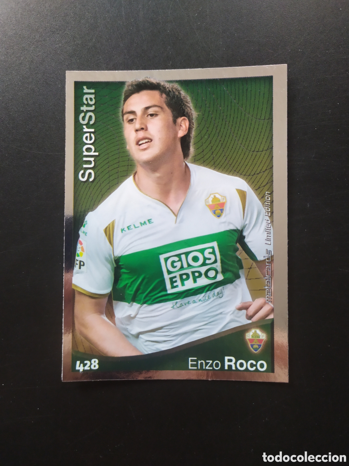 Fu&szlig;ball-Sticker: Mundicromo fichas Liga 2014 2015 14 15 Roco superstar metalcards limited edition n&deg; 428 Elche