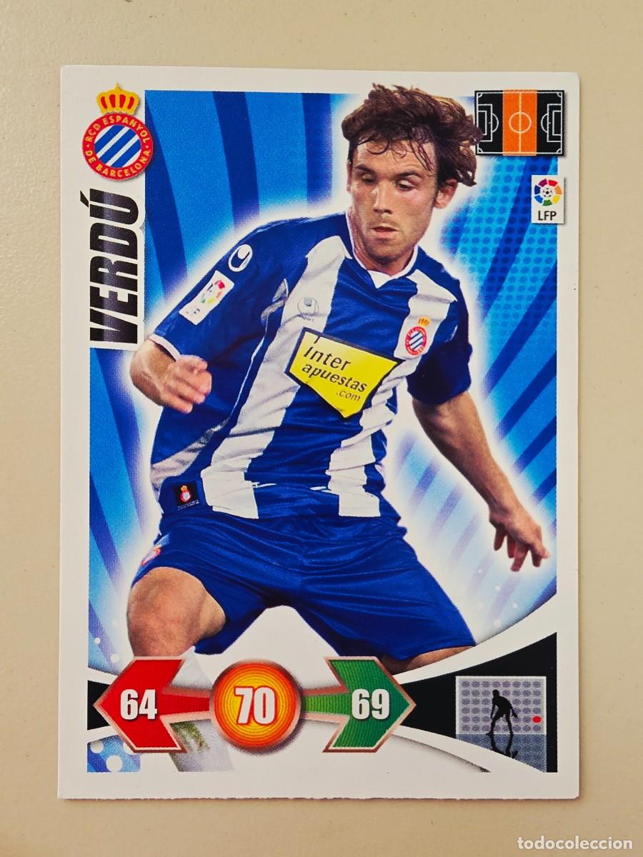 Football Stickers: 99 Verd&uacute;, RCD Espanyol, Panini Adrenalyn XL 2009 2010 09 10