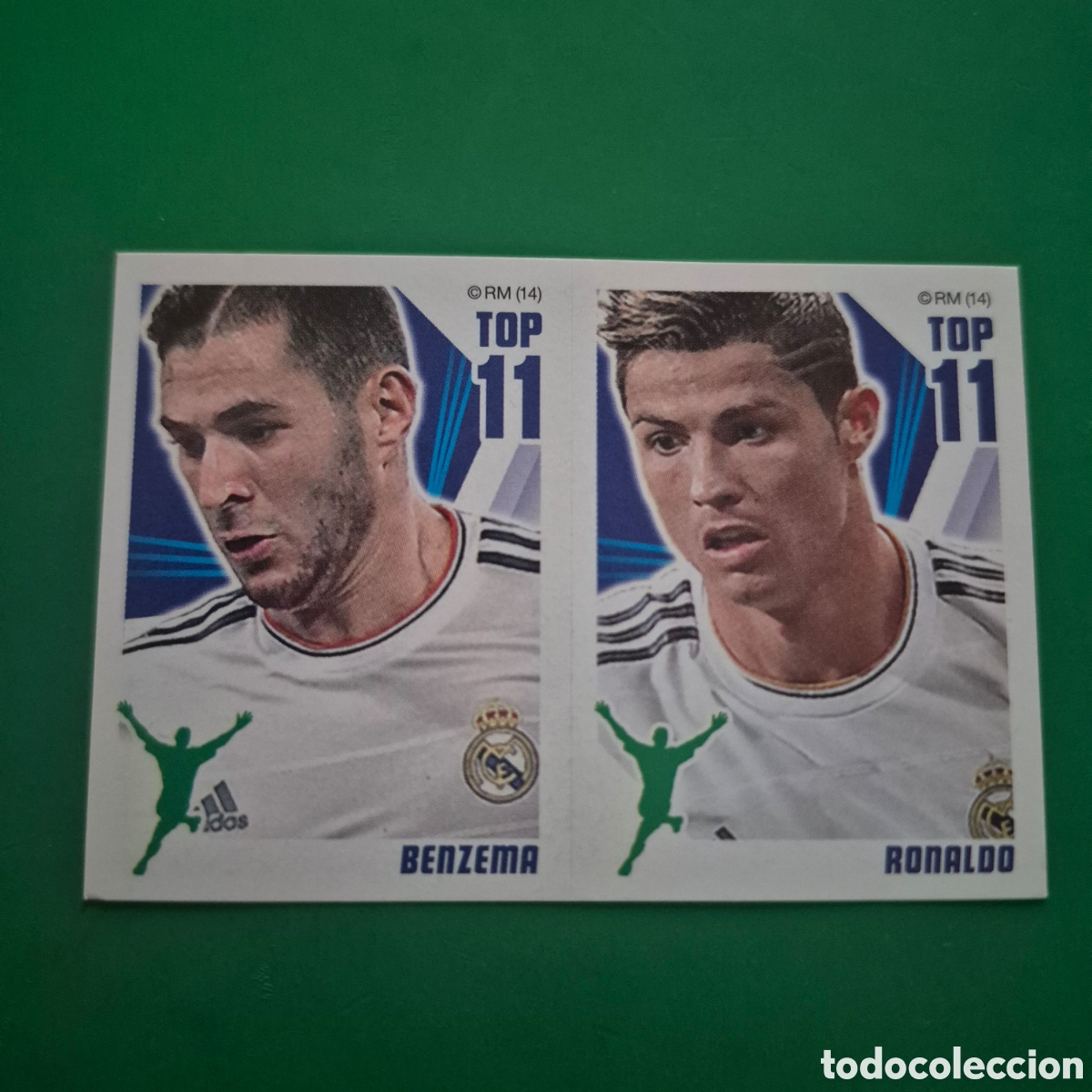 Cromos de F&uacute;tbol: LETRA K TOP 11 BENZEMA / RONALDO REAL MADRID CROMOS ALBUM COLECCION OFICIAL PANINI 2013 2014 13 14