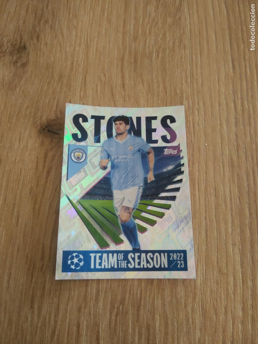 Cromos de F&uacute;tbol: 9 STONES MANCHESTER CITY CROMO FUTBOL UEFA CHAMPIONS LEAGUE 23-24 TOPPS 2023-2024
