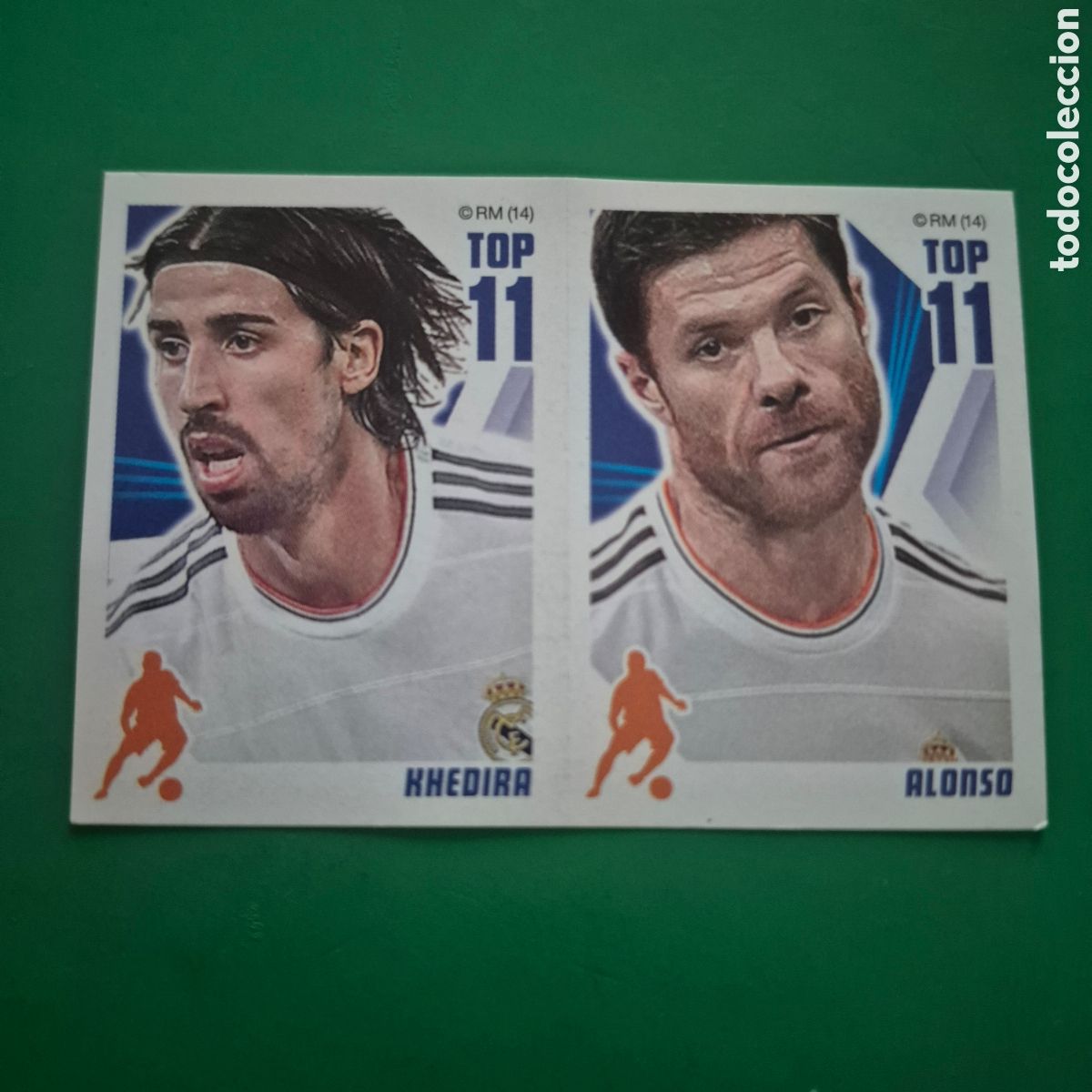 Fu&szlig;ball-Sticker: LETRA H KHEDIRA/ALONSO TOP 11 REAL MADRID CROMOS ALBUM COLECCION OFICIAL PANINI 2013 2014 13 14