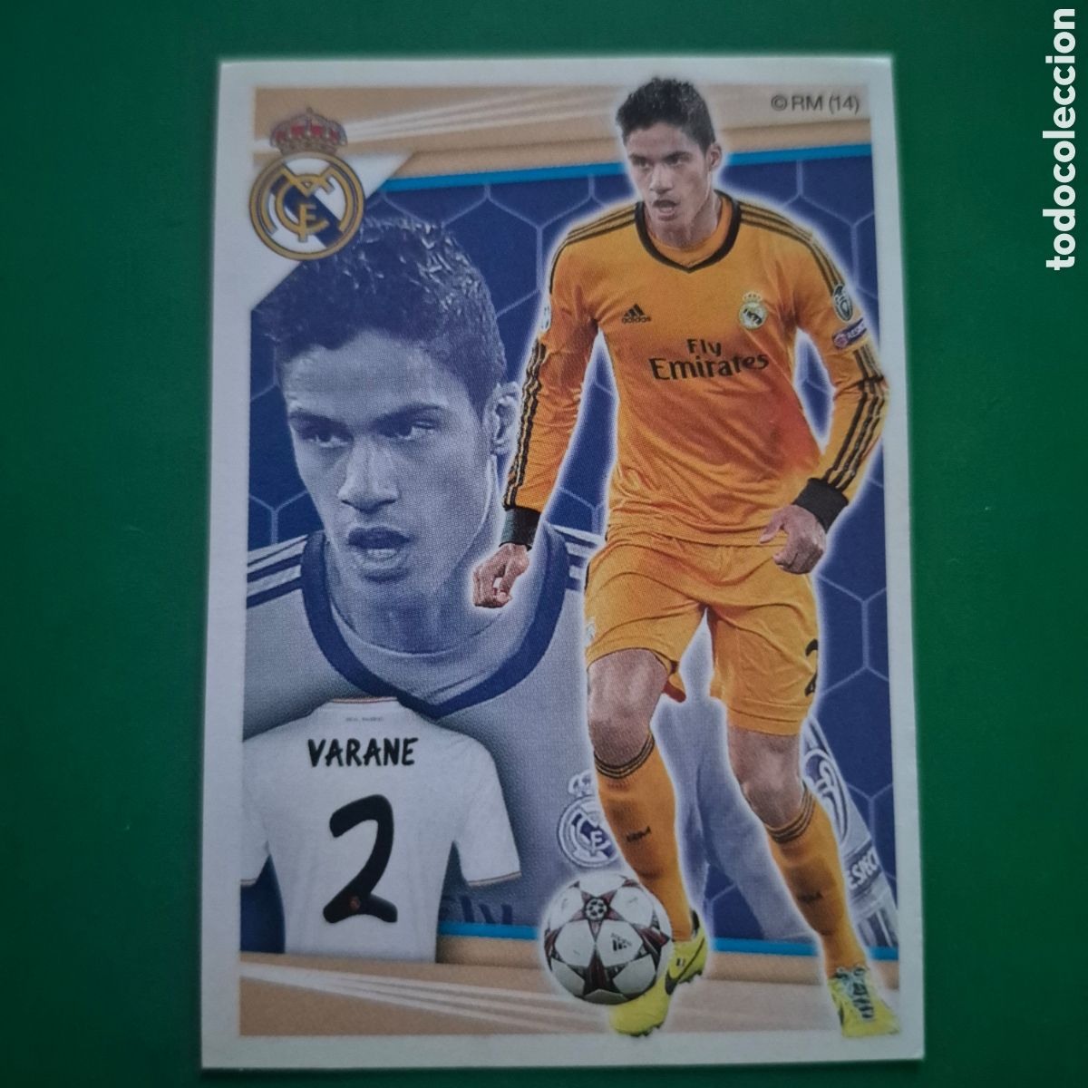 Figurine di Calcio: N&ordm; 90 VARANE - CROMO COLECCI&Oacute;N OFICIAL REAL MADRID 2013-2014 LIGA F&Uacute;TBOL 13-14 PANINI
