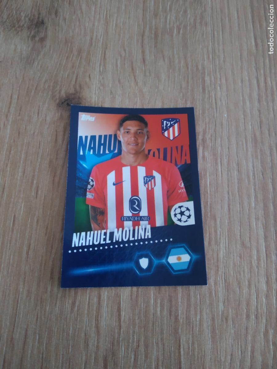 Cromos de F&uacute;tbol: 71 NAHUEL MOLINA ATLETICO DE MADRID CROMO FUTBOL UEFA CHAMPIONS LEAGUE 23-24 TOPPS 2023-2024