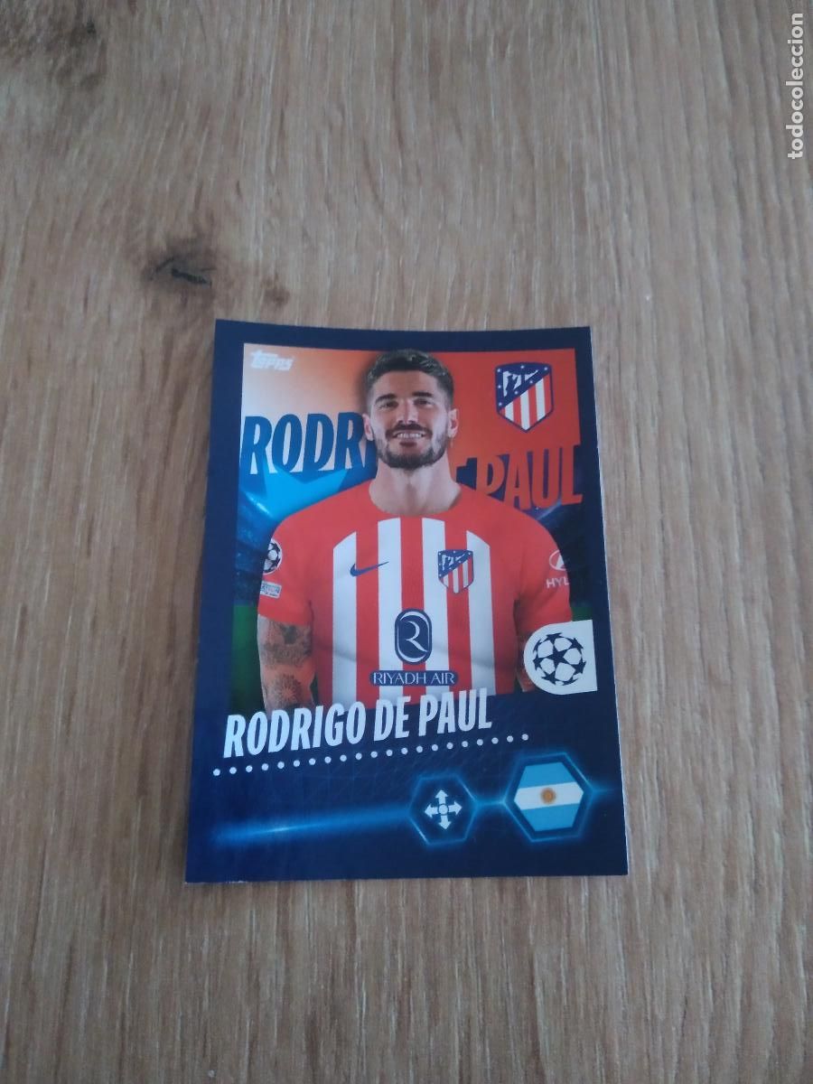 Cromos de F&uacute;tbol: 73 RODRIGO DE PAUL ATLETICO DE MADRID CROMO FUTBOL UEFA CHAMPIONS LEAGUE 23-24 TOPPS 2023-2024