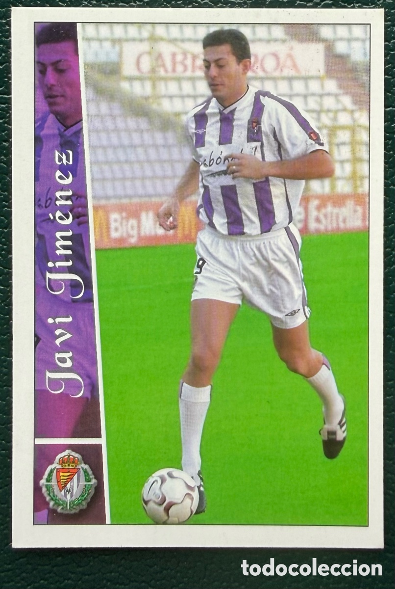 Cartes &agrave; collectionner de Football: 608 JAVI JIMENEZ REAL VALLADOLID FICHAS ALBUM MUNDICROMO 2002 2003 02 03
