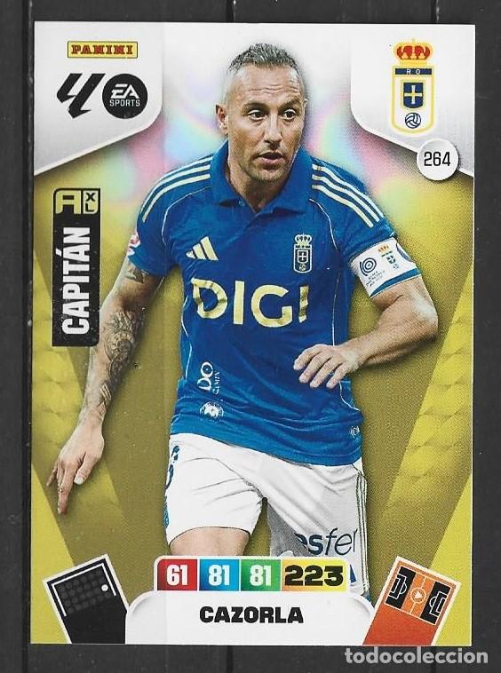 Fu&szlig;ball-Sticker: Adrenanlyn 25/26 - Cazorla - N&ordm; 264 - R. Oviedo