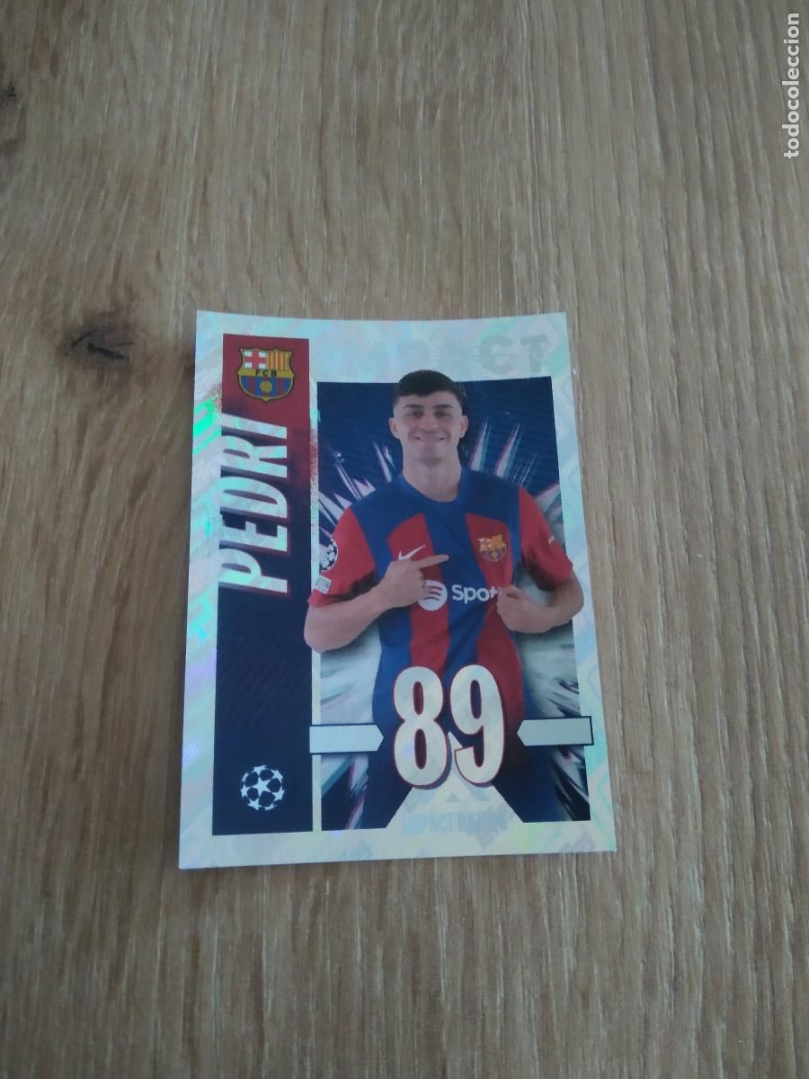 Cromos de F&uacute;tbol: 141 PEDRI BARCELONA BAR&Ccedil;A CROMO FUTBOL UEFA CHAMPIONS LEAGUE 23-24 TOPPS 2023-2024