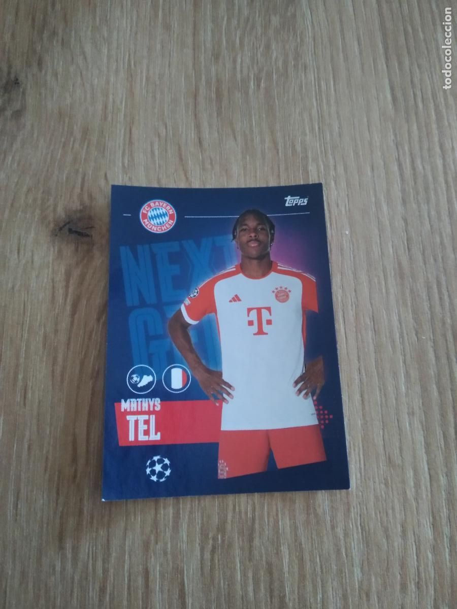 Football Stickers: 159 MATHYS TEL BAYERN MUNICH CROMO FUTBOL UEFA CHAMPIONS LEAGUE 23-24 TOPPS 2023-2024