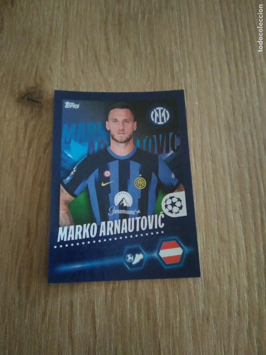 Cromos de F&uacute;tbol: 175 ARNAUTOVIC INTER MILAN CROMO FUTBOL UEFA CHAMPIONS LEAGUE 23-24 TOPPS 2023-2024