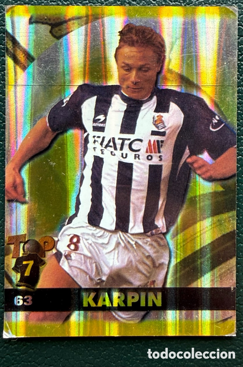 Cromos de Futebol: 63 KARPIN REAL SOCIEDAD TOP BRILLO FICHAS ALBUM MUNDICROMO 2004 2005 04 05