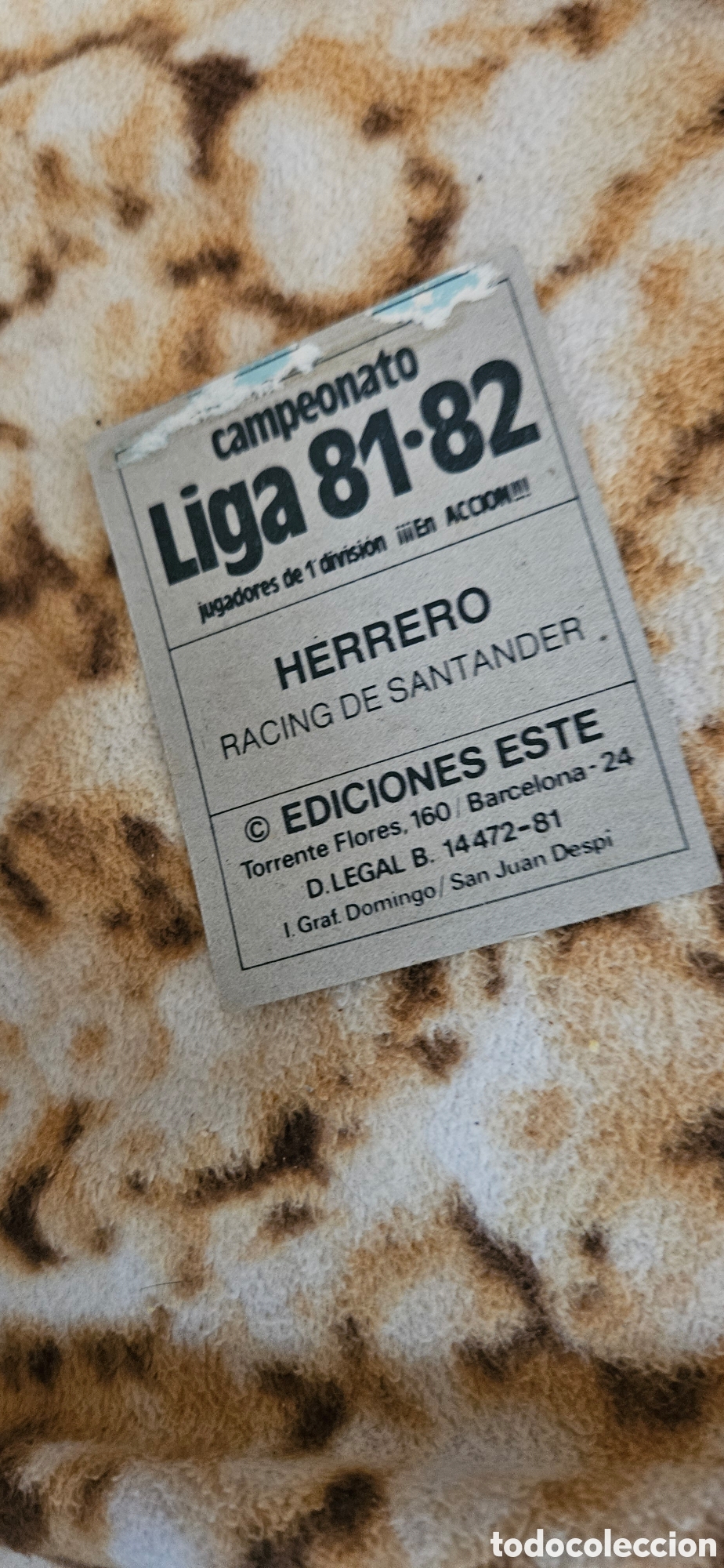 Cromos de f&uacute;tbol: Herrero racing de Santander este 1981 1982 81 - Foto 2