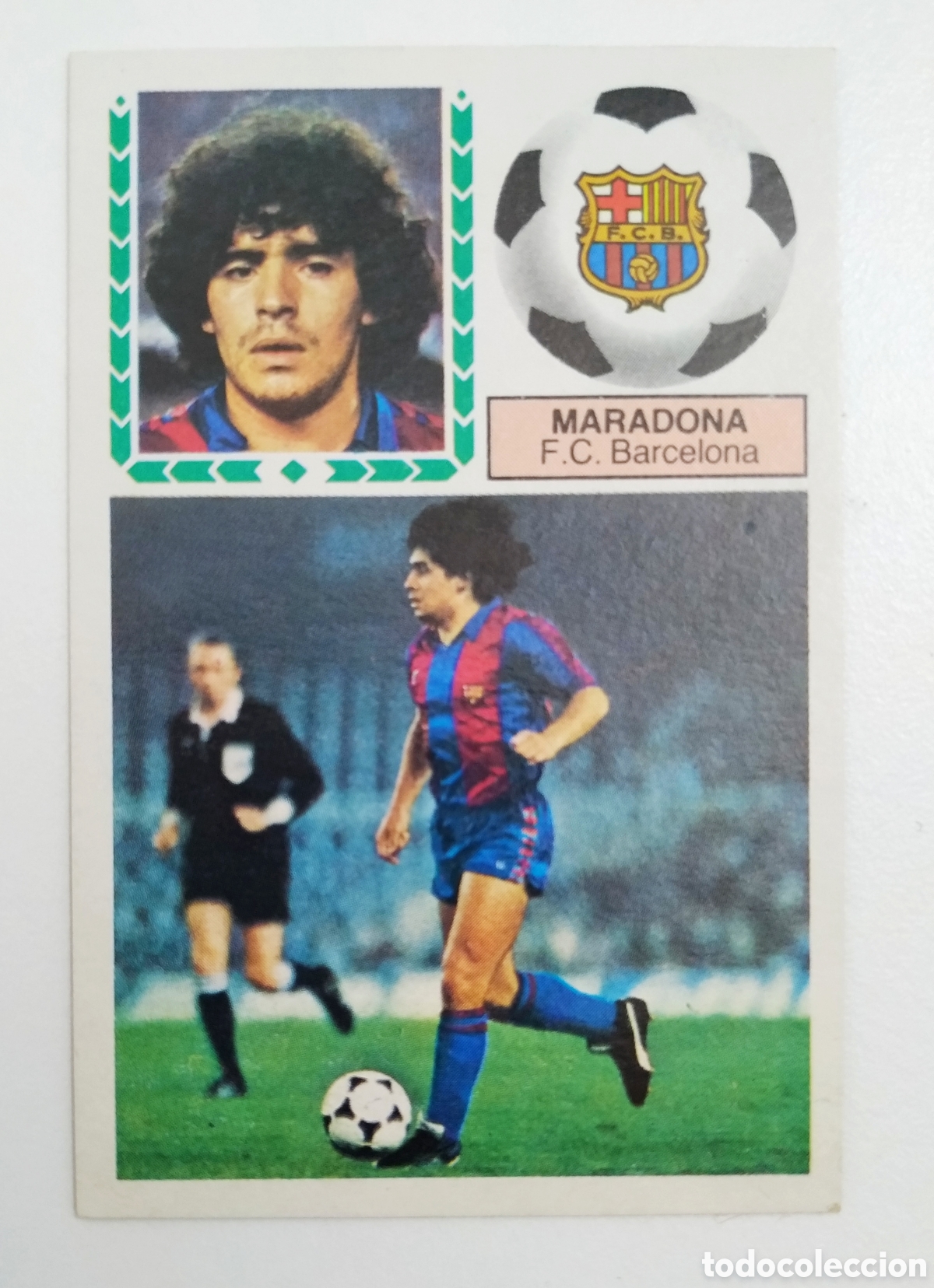 Cromos de F&uacute;tbol: Maradona 83 84, ediciones ESTE.