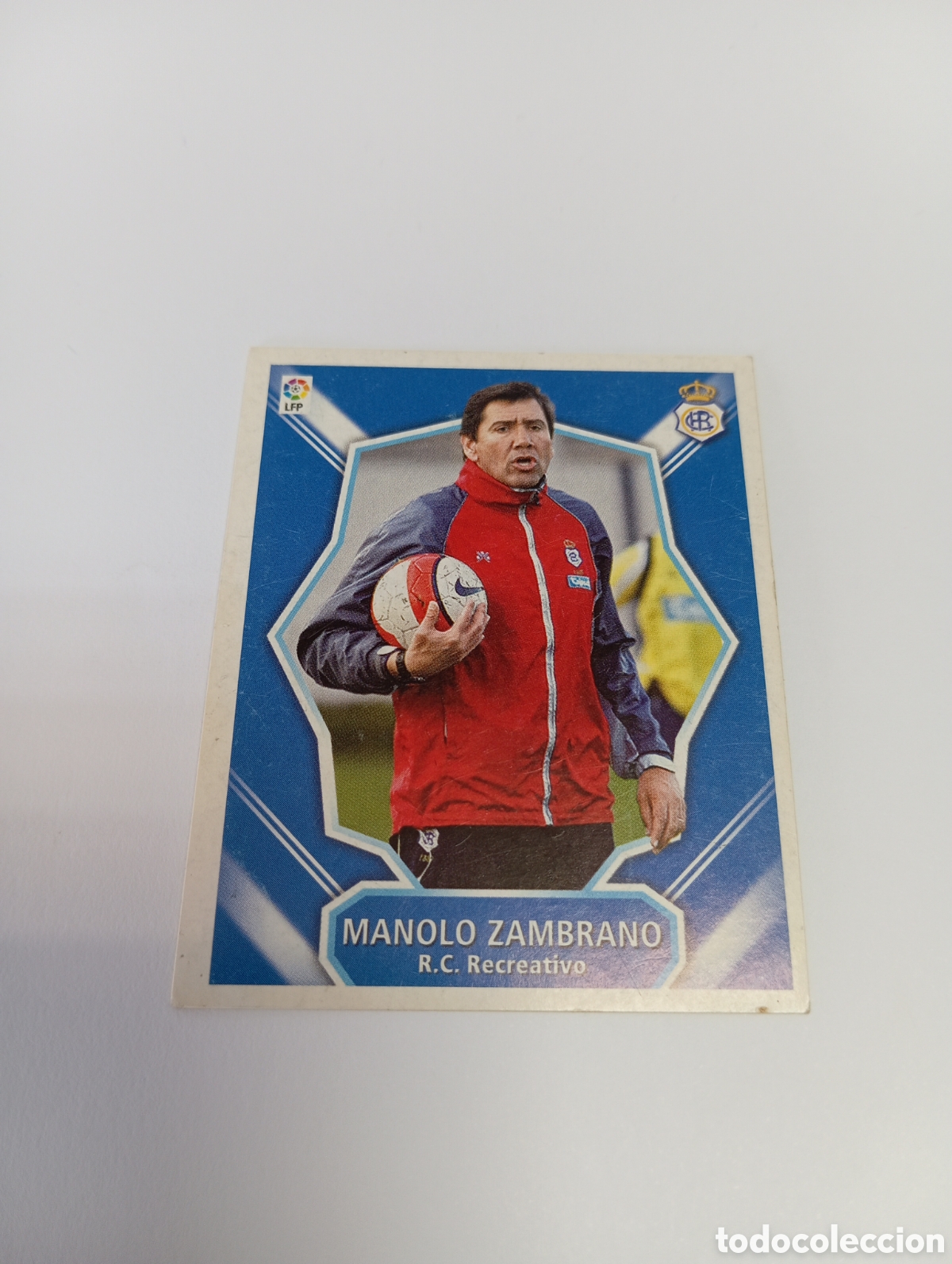 Cromos de f&uacute;tbol: Entrenador Zambrano Recreativo Liga Este 2008 2009 PANINI 08 09