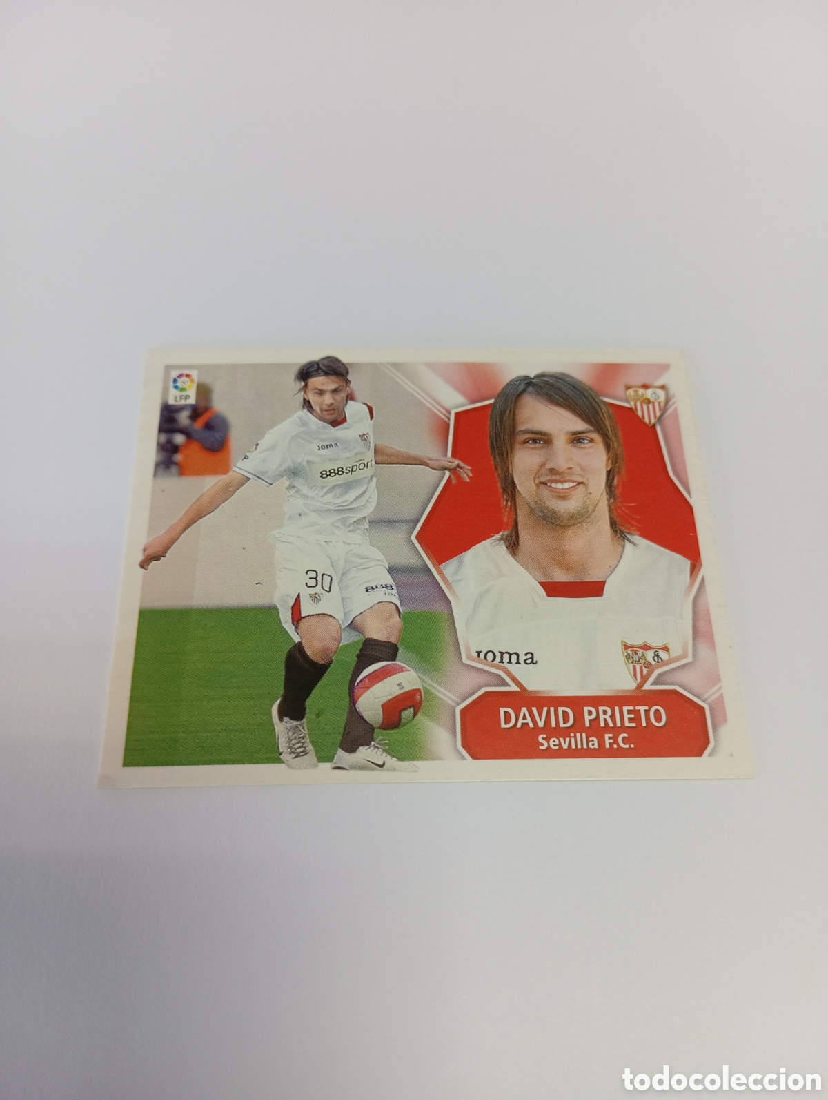 Cromos de f&uacute;tbol: David Prieto COLOCA SEVILLA Liga Este 2008 2009 PANINI 08 09