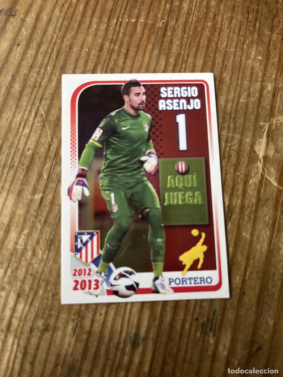Fu&szlig;ball-Sticker: CROMO SIN PEGAR NUNCA PEGADO COLECCION OFICIAL ATLETICO MADRID 2012 2013 SERGIO ASENJO # 43