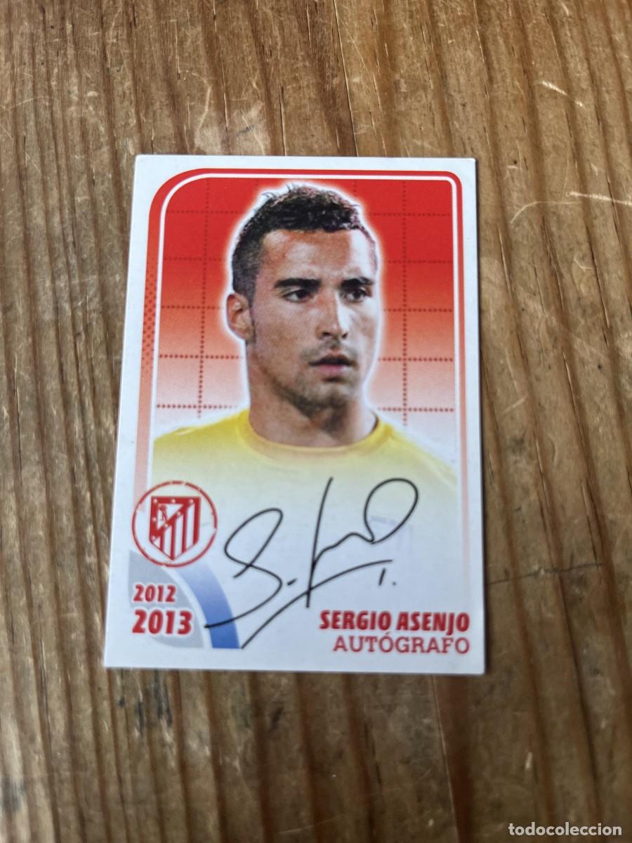 Figurine di Calcio: CROMO SIN PEGAR NUNCA PEGADO COLECCION OFICIAL ATLETICO MADRID 2012 2013 SERGIO ASENJO 44 AUTOGRAFO