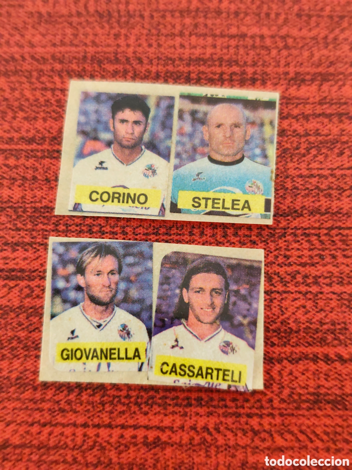 Cromos de F&uacute;tbol: 4 CROMOS SALAMANCA CHICLE MINI &Aacute;LBUM LIGA DE LAS ESTRELLAS 1998 1999