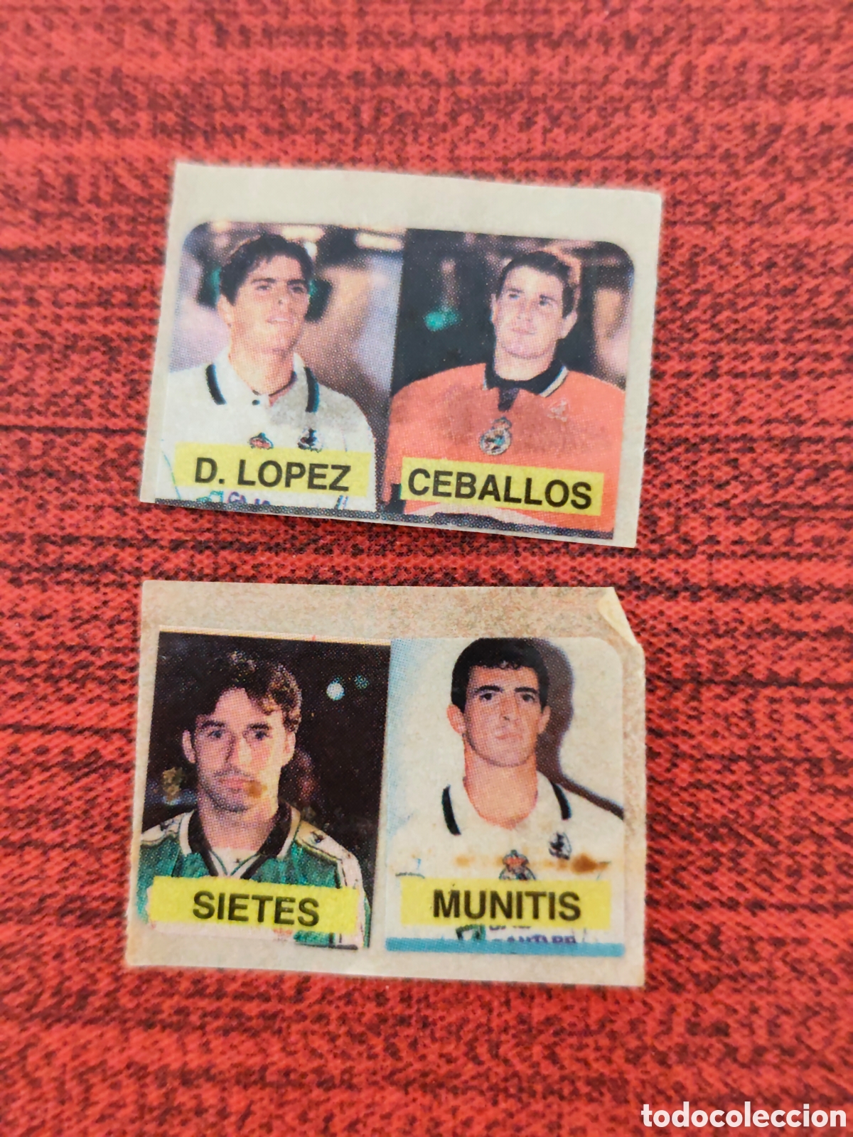 Cromos de F&uacute;tbol: 4 CROMOS RACING SANTANDER CHICLE MINI &Aacute;LBUM LIGA DE LAS ESTRELLAS 1998 1999