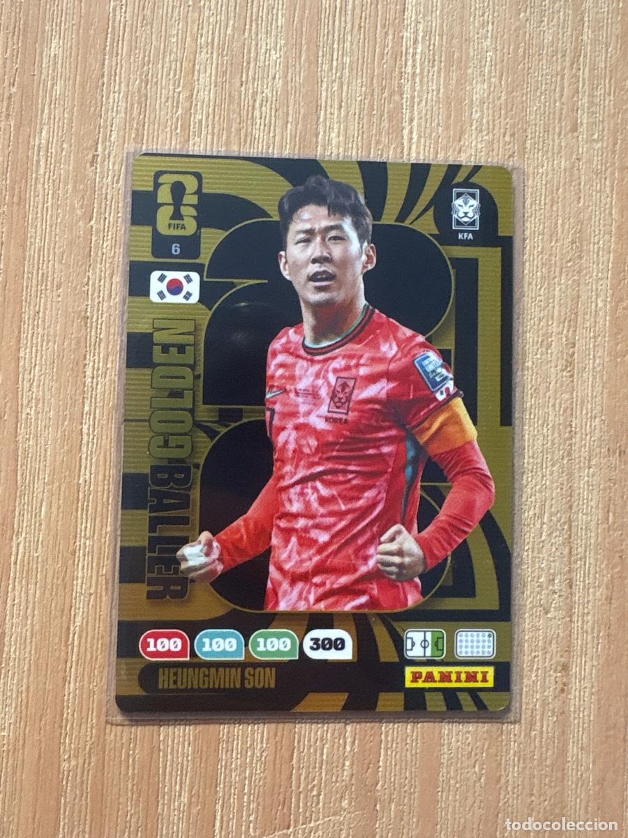 Cromos de F&uacute;tbol: 17. CROMO PANINI FIFA WORLD CUP 2026 GOLDEN BALLER BAL&Oacute;N ORO HEUNGMIN SON N 6 (c&oacute;digo sin activar )