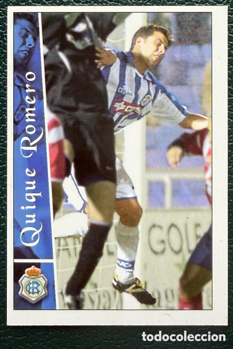 Cromos de F&uacute;tbol: 535 QUIQUE ROMERO RECREATIVO DE HUELVA FICHAS ALBUM MUNDICROMO 2002 2003 02 03