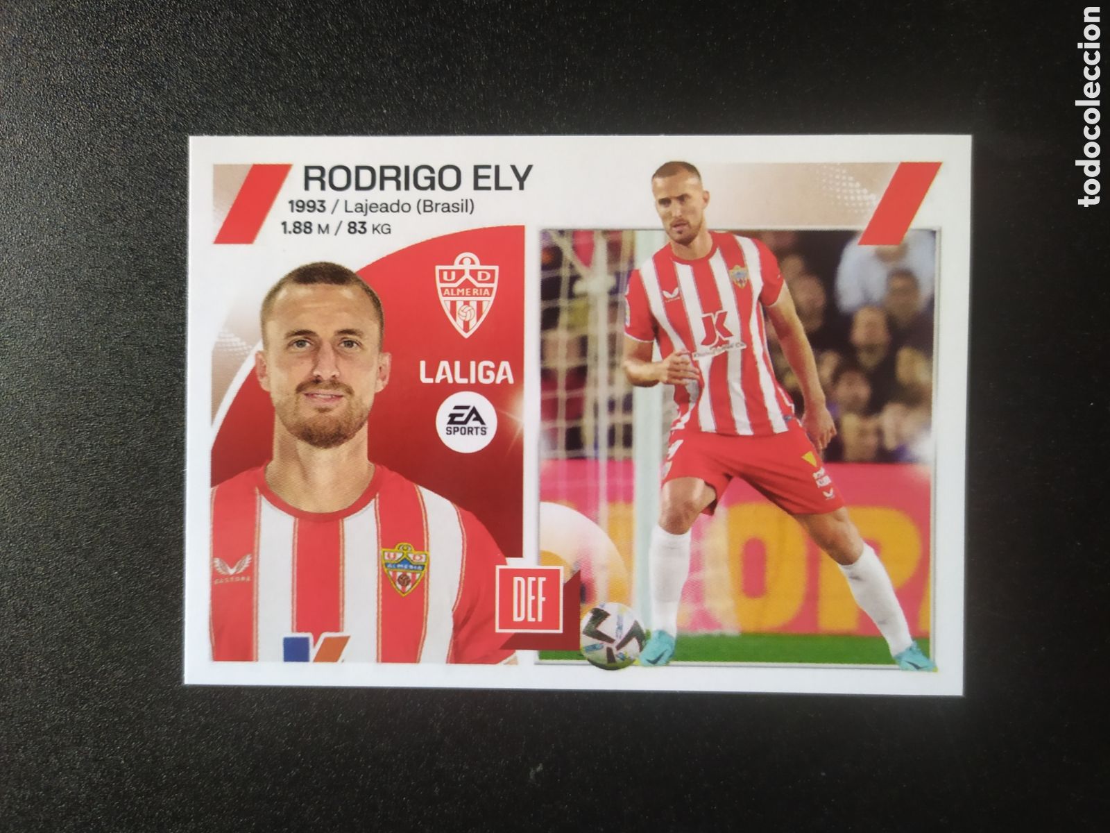 Cromos de F&uacute;tbol: Liga este 2023 2024 23 24 panini Rodrigo Ely n&deg; 7 Almer&iacute;a
