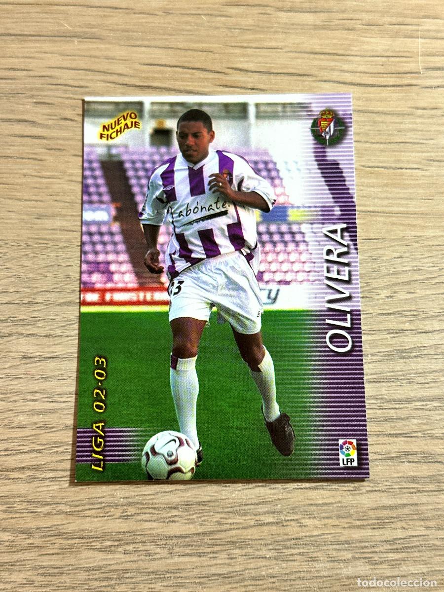Figurine di Calcio: OLIVERA n&ordm; 430 NUEVO FICHAJE VALLADOLID MEGAFICHAS 2002 2003 MEGACRACKS PANINI 02 03