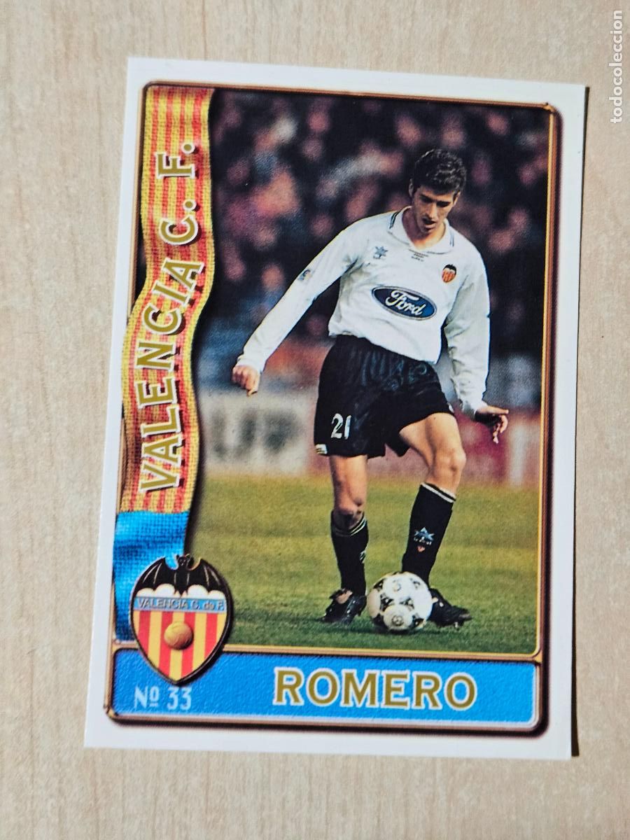 Cromos de F&uacute;tbol: N&ordm; 33 ROMERO - MUNDICROMO 96 97 FICHAS DE LA LIGA - VALENCIA