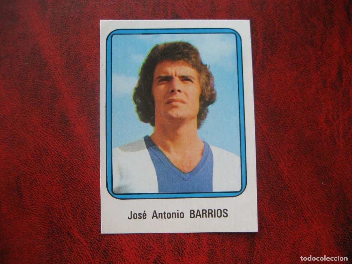 Fu&szlig;ball-Sticker: FUTBOL 75/76 VULCANO - HERCULES C.F. - N&ordm; 128 BARRIOS - 1975/1976