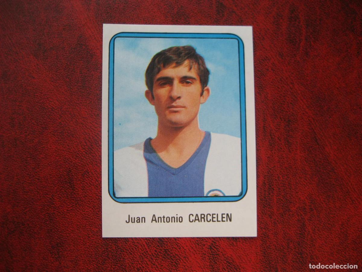 Fu&szlig;ball-Sticker: FUTBOL 75/76 VULCANO - HERCULES C.F. - N&ordm; 129 CARCELEN - 1975/1976