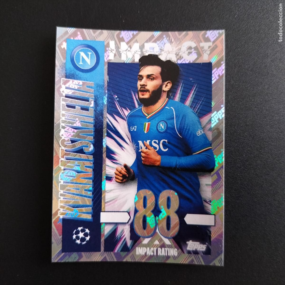 Cromos de Futebol: 521 KVARATSKHELIA IMPACT RATING NAPOLES STICKERS UEFA CHAMPIONS LEAGUE TOPPS 2023 2024 23 24
