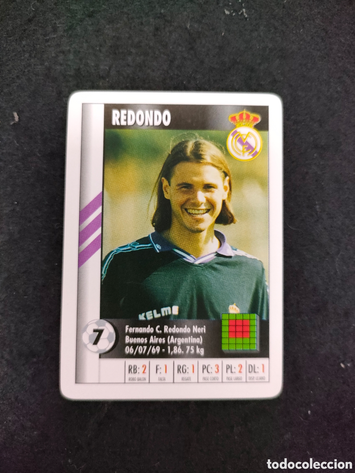 Cromos de Futebol: Redondo, Super gol, carta naipe Fournier. Real Madrid