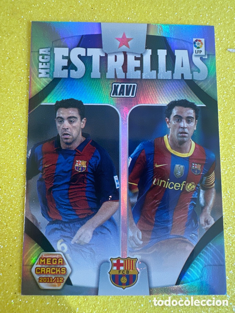Figurine di Calcio: 432 XAVI(BARCELONA) MEGAESTRELLAS MEGACRACKS 2011-2012 11 12 TRADING CARD