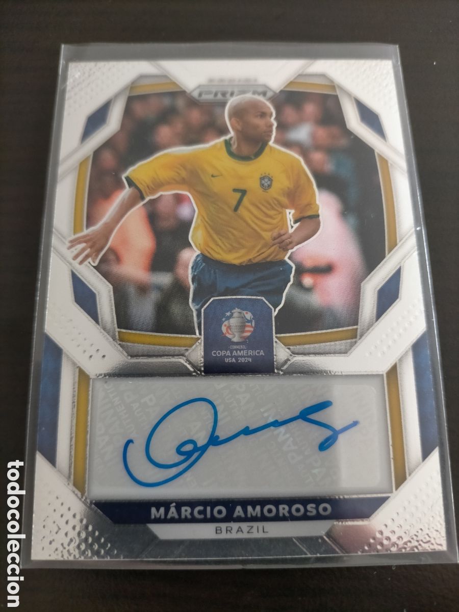 Cromos de F&uacute;tbol: Amoroso auto aut&oacute;grafo Panini prizm copa america conmebol 2024 brasil