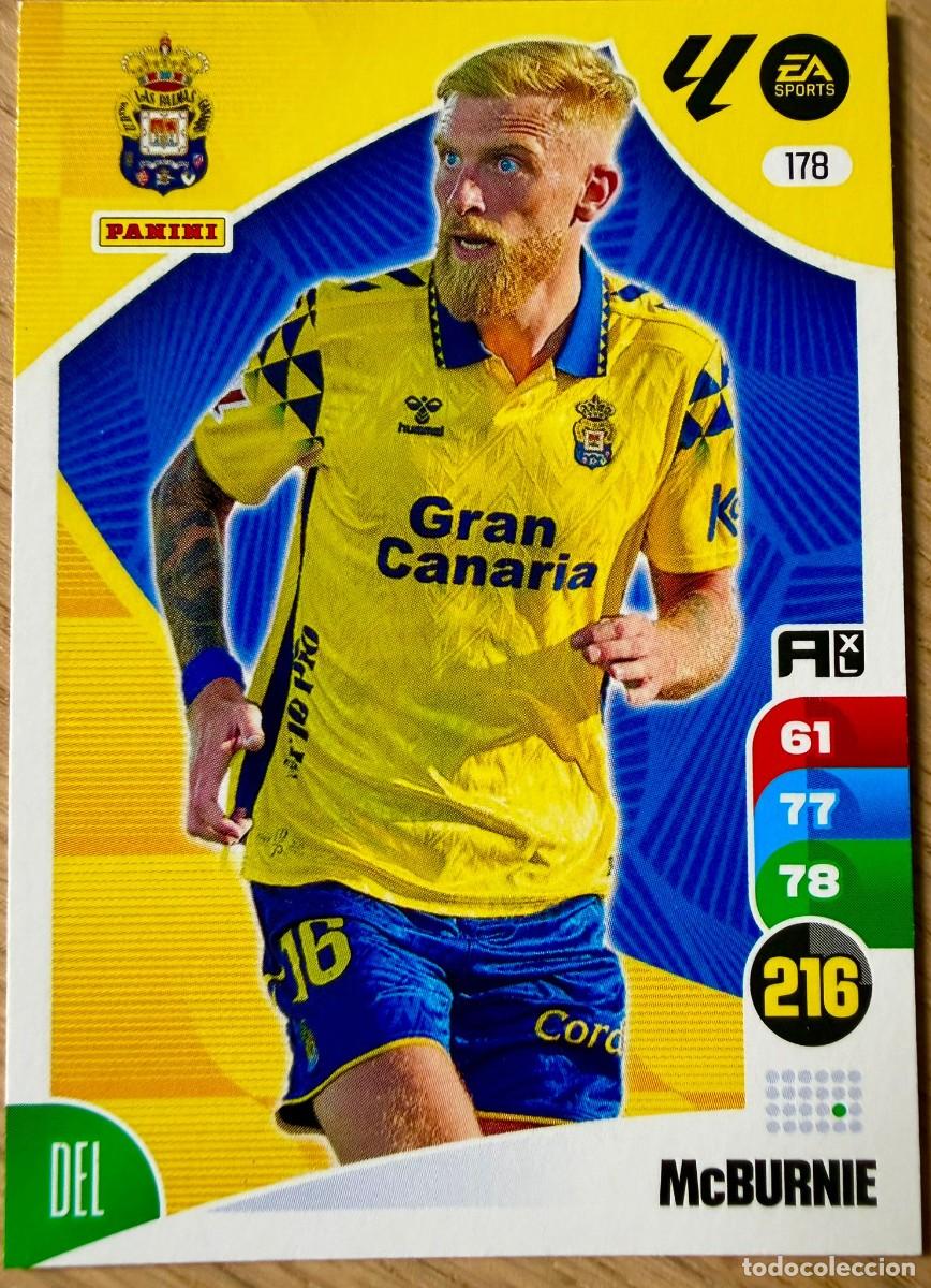 Fu&szlig;ball-Sticker: 178 MCBURNIE LAS PALMAS ADRENALYN XL 24 25 2024 2025 LIGA PANINI CARTAS FUTBOL