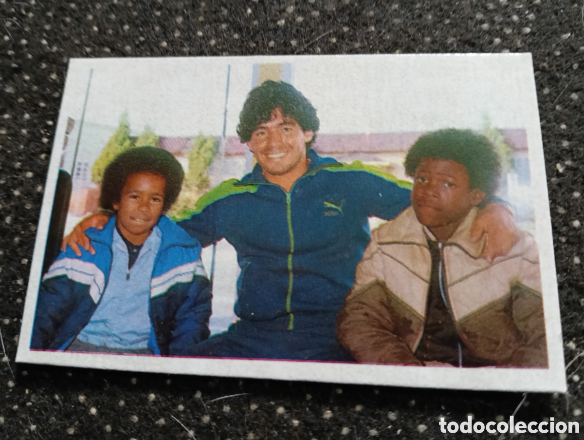 Cromos de F&uacute;tbol: N&deg; 4 Album MARADONA 1984-85 sus Driblins y sus Goles, Mis Inicios