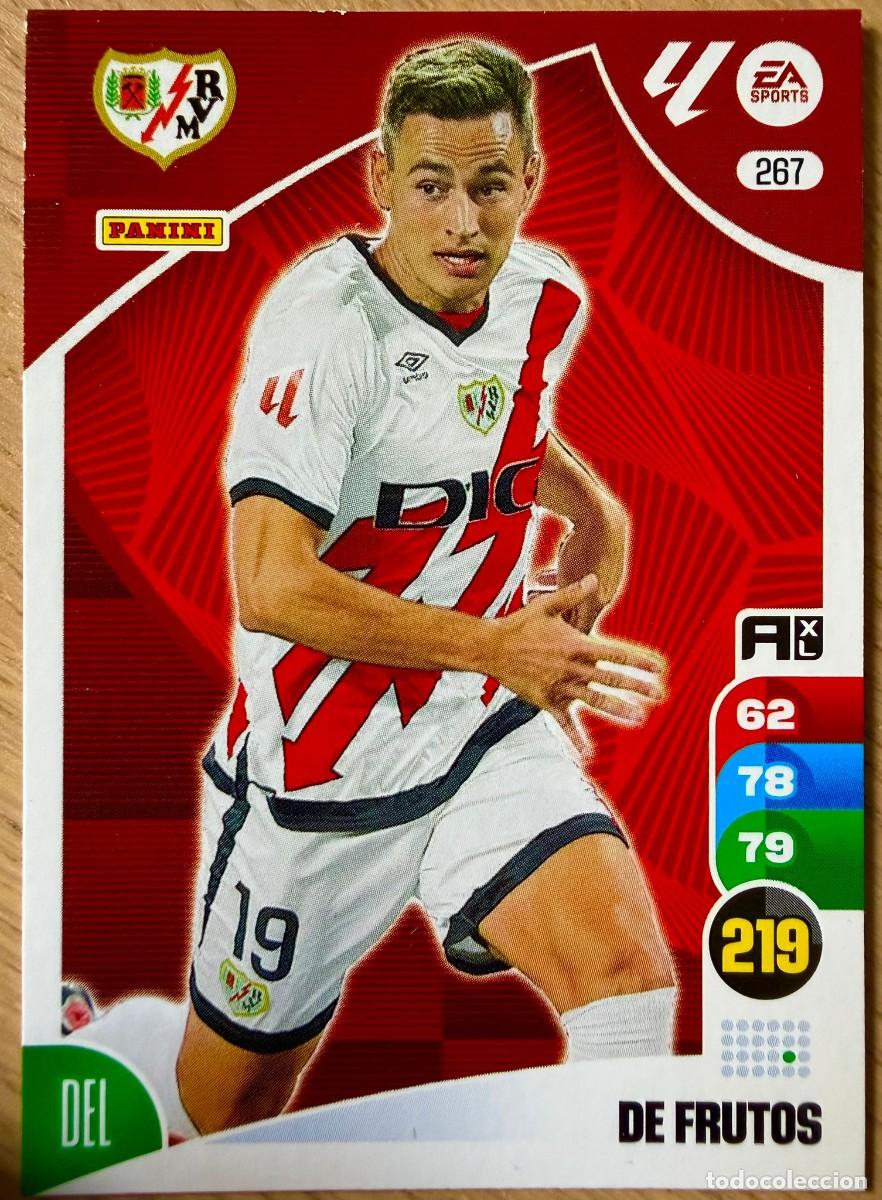 Cromos de F&uacute;tbol: 267 DE FRUTOS RAYO VALLECANO ADRENALYN XL 24 25 2024 2025 LIGA PANINI CARTAS FUTBOL