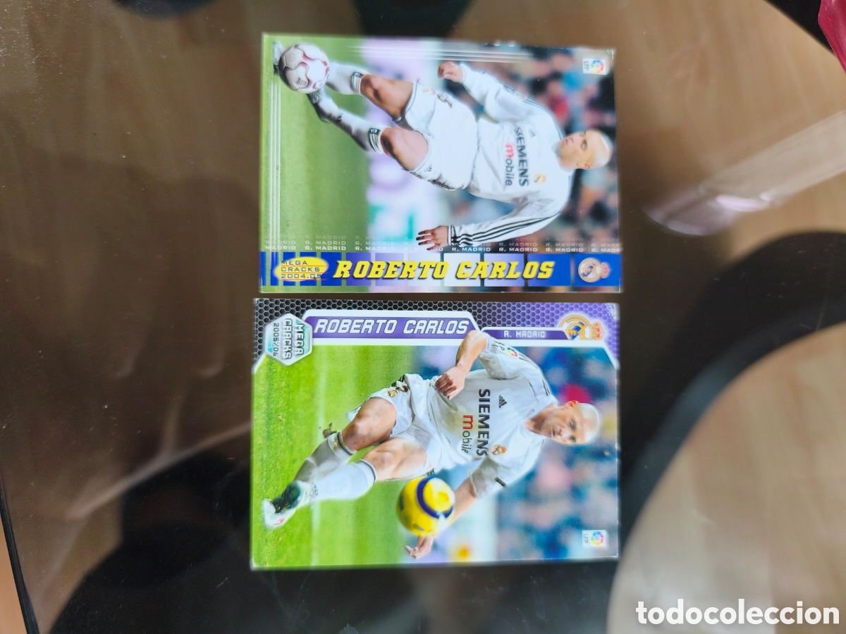 Cromos de Futebol: Pack de 2 roberto carlos mega craks 04 05. 05 06 171 y 187