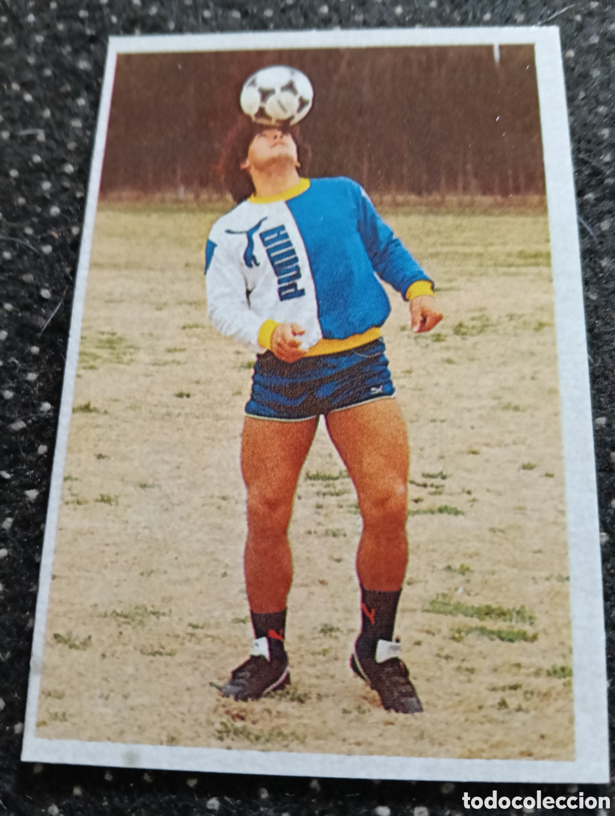 Cromos de F&uacute;tbol: N&deg; 48 Album MARADONA 1984-85 sus Driblins y sus Goles, Mis Inicios, mis Driblins, mis Lanzamientos,